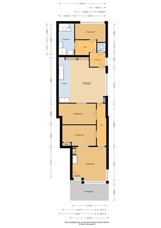 Floorplan - Heemraadstraat 23A, 3752 EM Bunschoten-Spakenburg